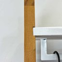 Ver imagem 7 de Arara de Roupas Linea Ample sem Porta sem Gavetas Madeira Pinus 100cm Branco e Nozes Artfactory