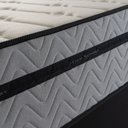 Ver imagem 5 de Conjunto Box Baú Solteirão Preston Preto 96x203x78 c/ Molas Ensacadas