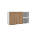 Ver imagem 5 de Armário de Cozinha Completo Berlim 4 Peças 2 Gavetas MDF-MDP 280cm Amadeirado Ditália Móveis