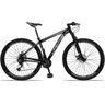 Bicicleta Aro 29 Drais 21v Câmbios e Trocador Shimano Freio a Disco Mtb - Preto+cinza - 19 - 1
