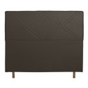 Ver imagem 2 de Cabeceira Cama Box Queen Caribe 160 Cm Suede Marrom - MV Estofados Shop