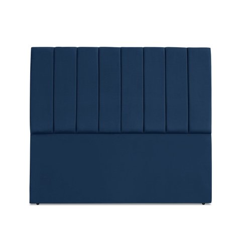 Cabeceira Estofada Carla 160 Cm Suede Azul Marinho