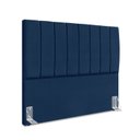Ver imagem 2 de Cabeceira Estofada Carla 160 Cm Suede Azul Marinho