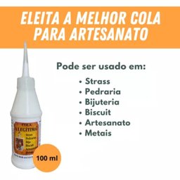 Cola Legitima Bijuterias Strass Pedrarias Artesanatos 100ml - 2