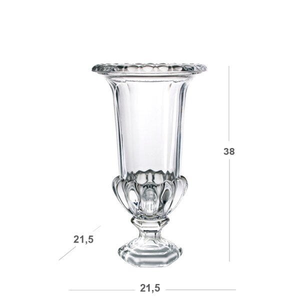 Vaso Decorativo com Pé em Cristal Ecológico Bud 38cmx21,5cm Dayhome - 3