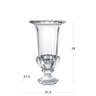 Vaso Decorativo com Pé em Cristal Ecológico Bud 38cmx21,5cm Dayhome - 3