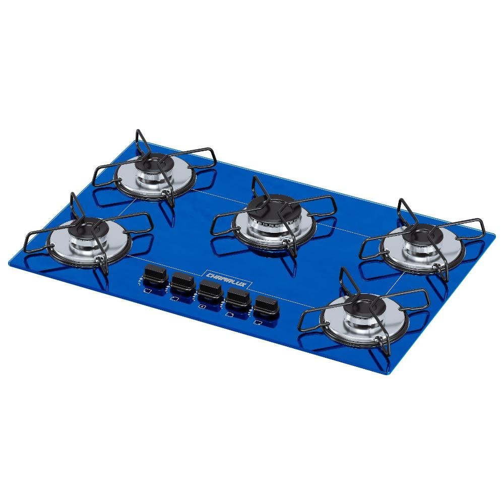 Cooktop 5 Bocas Chamalux Ultra Chama - Azul