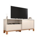 Ver imagem 2 de Bancada Sala Clean Mondrian 1.5 Off White Freijó