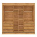 Ver imagem 2 de Guarda Roupas Casal Tókio Roupeiro Cor Cedro