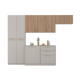 Armário de Cozinha Completa Essence Fendi e Cedro Itatiaia - 1