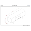 Ver imagem 2 de Rack para Tv até 50 Polegadas Lisboa Fendi/naturale