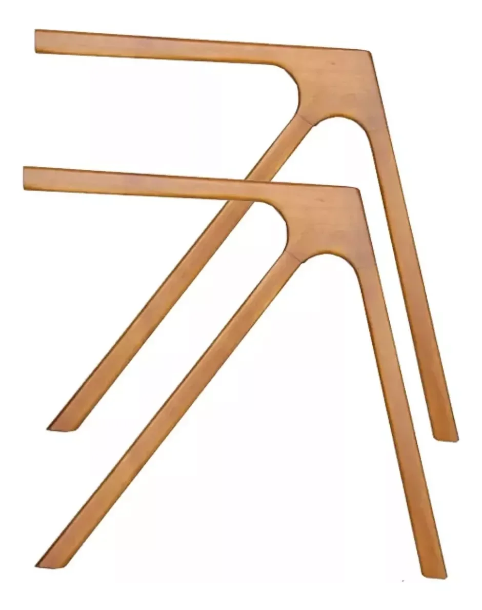 Par de Braço em Madeira para Poltrona Mona Dorti Moveis - 1