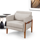 Ver imagem 4 de Poltrona Iza Tecido Linho Cru