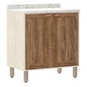 Ver imagem 1 de Balcão de Cozinha com Tampo 80 Cm 2 Portas de Abrir 1 Prateleira Sofia Luciane Móveis