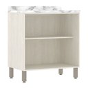 Ver imagem 2 de Balcão de Cozinha com Tampo 80 Cm 2 Portas de Abrir 1 Prateleira Sofia Luciane Móveis