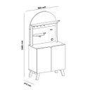 Ver imagem 2 de Cantinho do Café Balcão com 2 Portas Viena Cedro/off White Artely