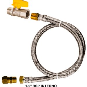 kit gás encanado predial residencial valv reta mang 1,5 mts