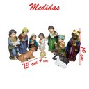 Ver imagem 5 de Decoração Natal Enfeite Presépio Baby Natalino Resina 11 Peças