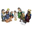 Ver imagem 1 de Decoração Natal Enfeite Presépio Baby Natalino Resina 11 Peças