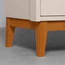Ver imagem 4 de Guarda-Roupa Theo 2 Portas com Pés Square Mel – Areia Abra Casa