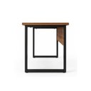 Ver imagem 6 de Mesa Escritório Pé Quadro 1,20x0,60m s/ Gavetas Nogal Sevilha/Preto 24469