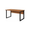 Ver imagem 4 de Mesa Escritório Pé Quadro 1,20x0,60m s/ Gavetas Nogal Sevilha/Preto 24469