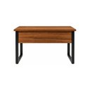 Ver mais imagens de Mesa Escritório Pé Quadro 1,20x0,60m s/ Gavetas Nogal Sevilha/Preto 24469