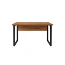 Ver imagem 5 de Mesa Escritório Pé Quadro 1,20x0,60m s/ Gavetas Nogal Sevilha/Preto 24469
