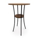 Ver mais imagens de Conjunto Mesa Alta Bistrô Porto com 3 Banquetas Alta Kassel Cor Louro Freijó - Kmj