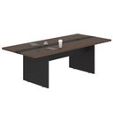 Ver imagem 2 de Mesa Reunião Escritório 6 Lugares Linha Alta 2,40m Freijó