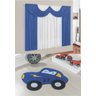 Kit Combo Decoração Quarto de Criança = Cortina Paris + Tapete Carrinho - Royal - 1