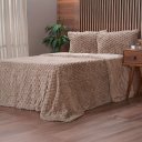 Ver imagem 1 de Kit Colcha Casal Luxor Jacquard 100% Poliéster 210x230cm Linho