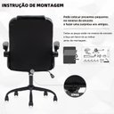 Ver imagem 7 de Cadeira Escritório YAMASORO Diretor Confortável Ergonômica com Relax e braços