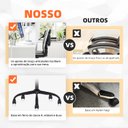 Ver imagem 6 de Cadeira Escritório YAMASORO Diretor Confortável Ergonômica com Relax e braços