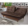 Sofá Cama 3 Lugares Pratic Madeira  - 1