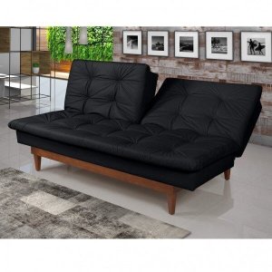 Sofá Cama 3 Lugares Pratic Madeira 