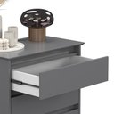 Ver imagem 3 de Kit 2 Mini Cômoda Ej 3 Gavetas Cinza – EJ Móveis