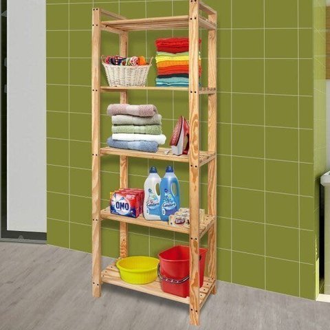 Armário Multiuso 170CMX65CM Pinus Espresso Móveis Bege/Caramelo
