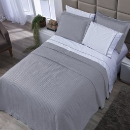 Cobre Leito Solteiro Versatile Micropercal 2 Peças:Cinza Lunar - 1