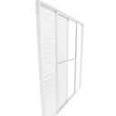Ver imagem 2 de Porta Balcão de Aluminio Branco 3 Folhas com Trinco 2,10x1,20