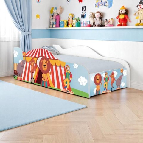 Cama Carro Solteiro Joy Circo Solteiro com Colchão