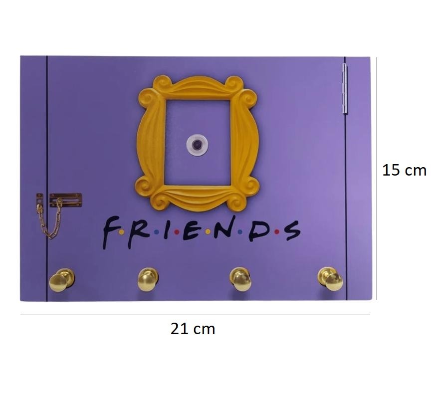 Porta Chaves Friends 21x15cm Geek Marketplace - 4