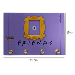 Porta Chaves Friends 21x15cm Geek Marketplace - 4