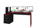Ver imagem 1 de Mesa para Computador Notebook Desk Game Hades 5000 Preto/vermelho - Fdecor