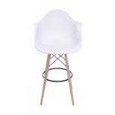 Ver imagem 3 de Banqueta DKR Charles Eames Wood PP com Braço - Or Design - Branco
