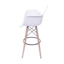 Ver imagem 2 de Banqueta DKR Charles Eames Wood PP com Braço - Or Design - Branco