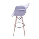 Ver imagem 3 de Banqueta DKR Charles Eames Wood PP com Braço - Or Design - Cinza