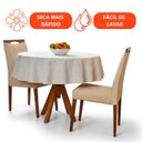 Ver imagem 4 de Toalha de Mesa Redonda Lepper Super Prática 155cm Algodão Geométrica Copacabana