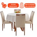 Ver imagem 5 de Toalha de Mesa Redonda Lepper Super Prática 155cm Algodão Geométrica Copacabana
