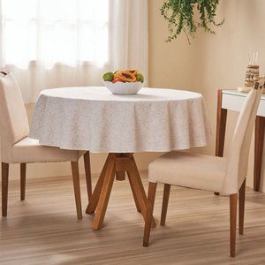Toalha de Mesa Redonda 4 Lugares Super Prática Copacabana 155cm